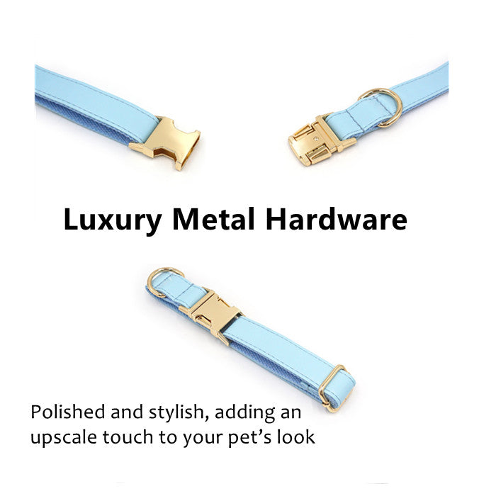 Elegant Personalized Leather Pet Collar – Luxury Style Meets Comfort