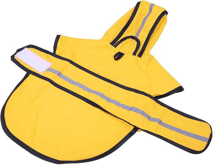 Pet Raincoat With Harness Opening & Reflective Strip