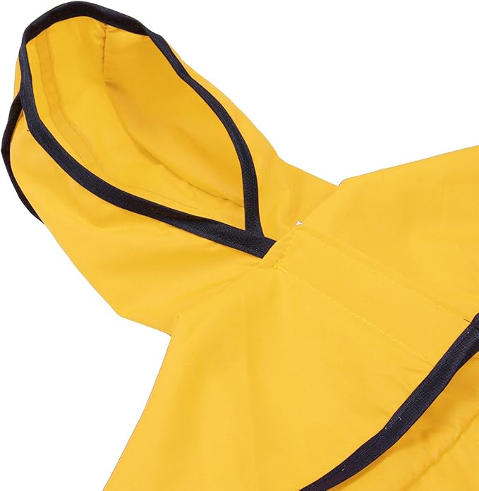 Pet Raincoat With Harness Opening & Reflective Strip