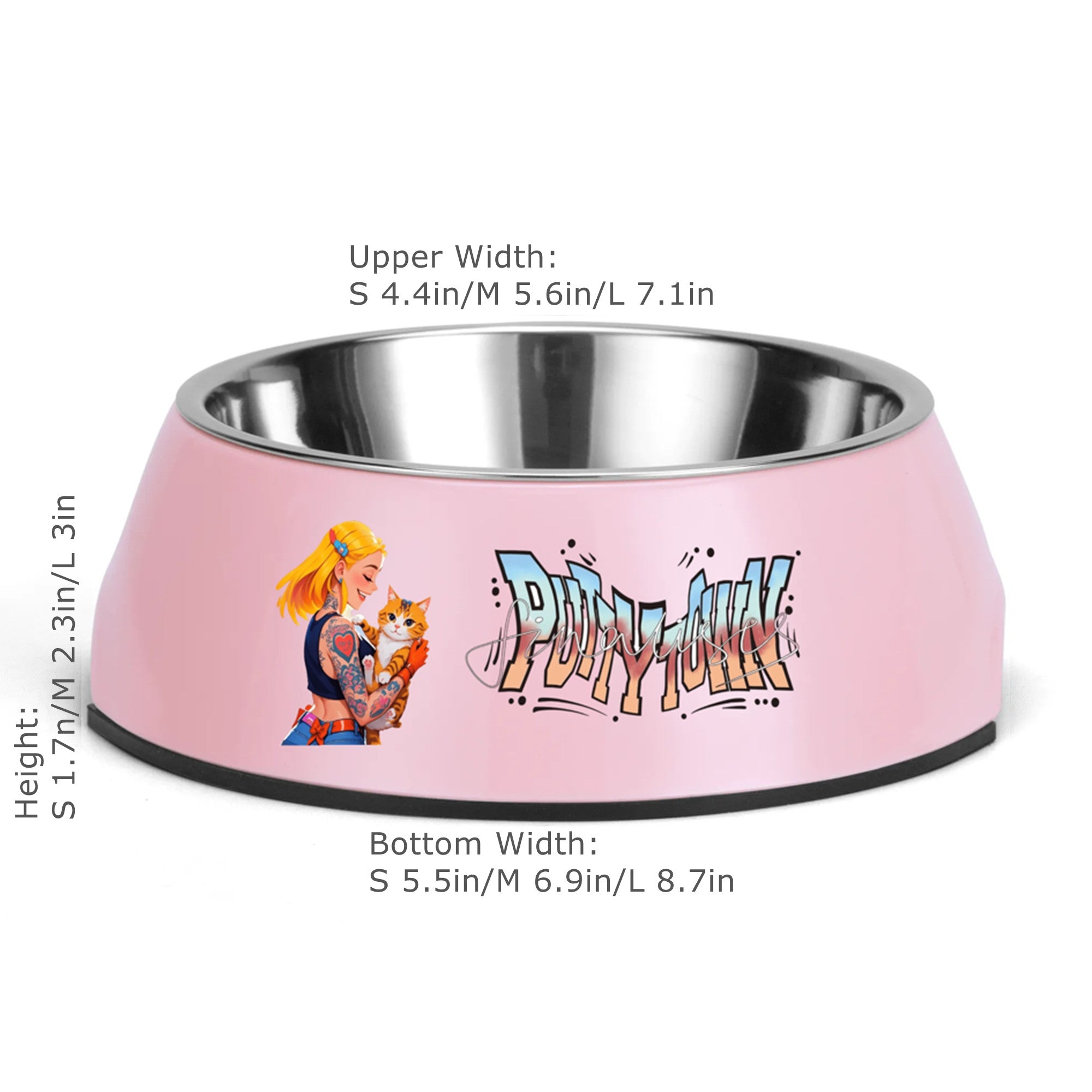 Customizable Stainless Steel Pet Bowl – Stylish&Personalized Feeding Time