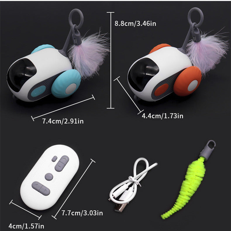 Self-Driving Cat Toy with Obstacle Avoidance + Human-Controlled Chase Modes