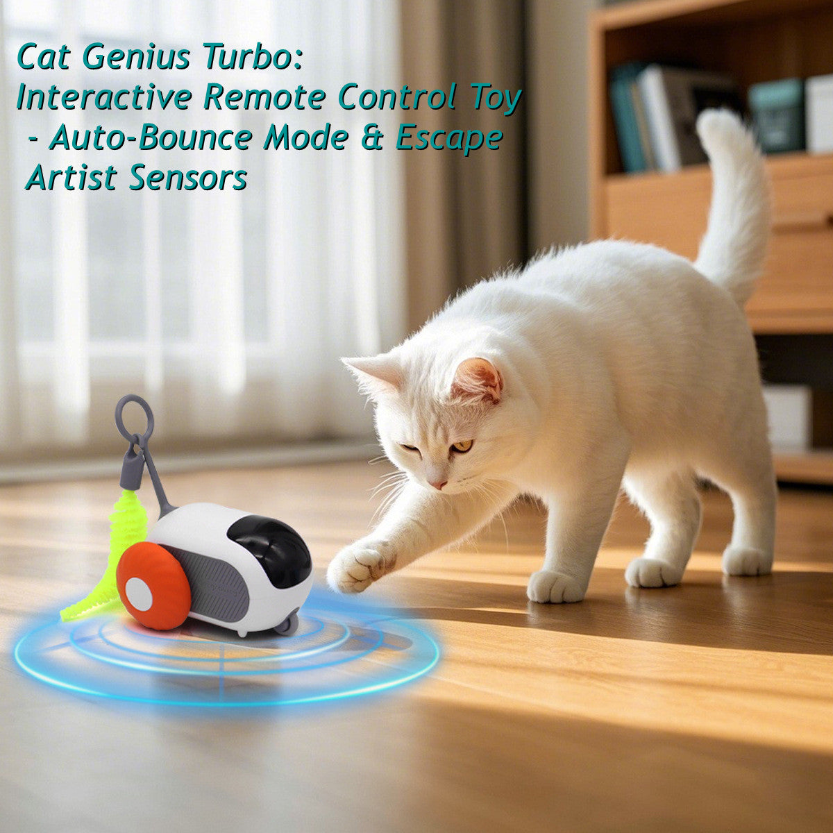 Self-Driving Cat Toy with Obstacle Avoidance + Human-Controlled Chase Modes
