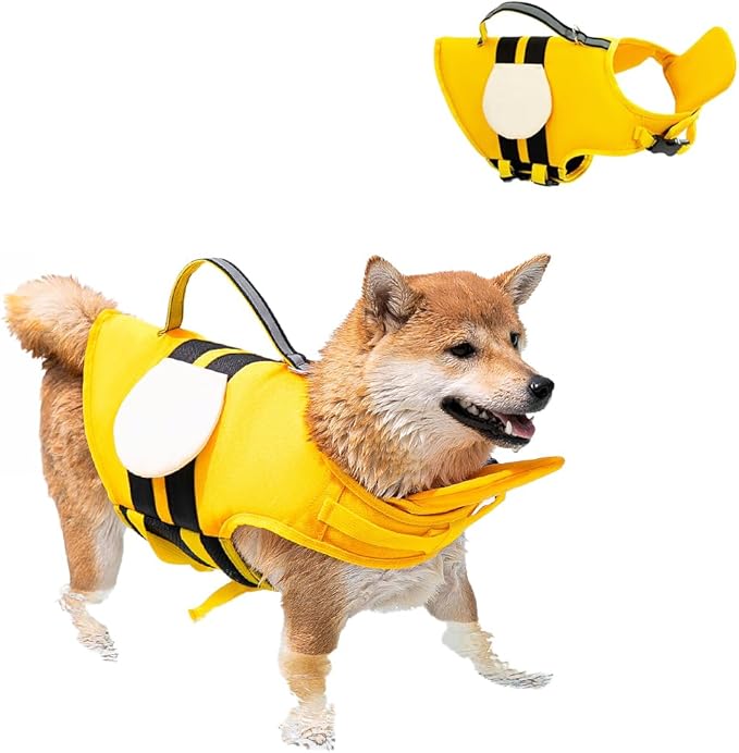 Ultimate Bee Shape Safety&Style- Premium Dog Life Jacket