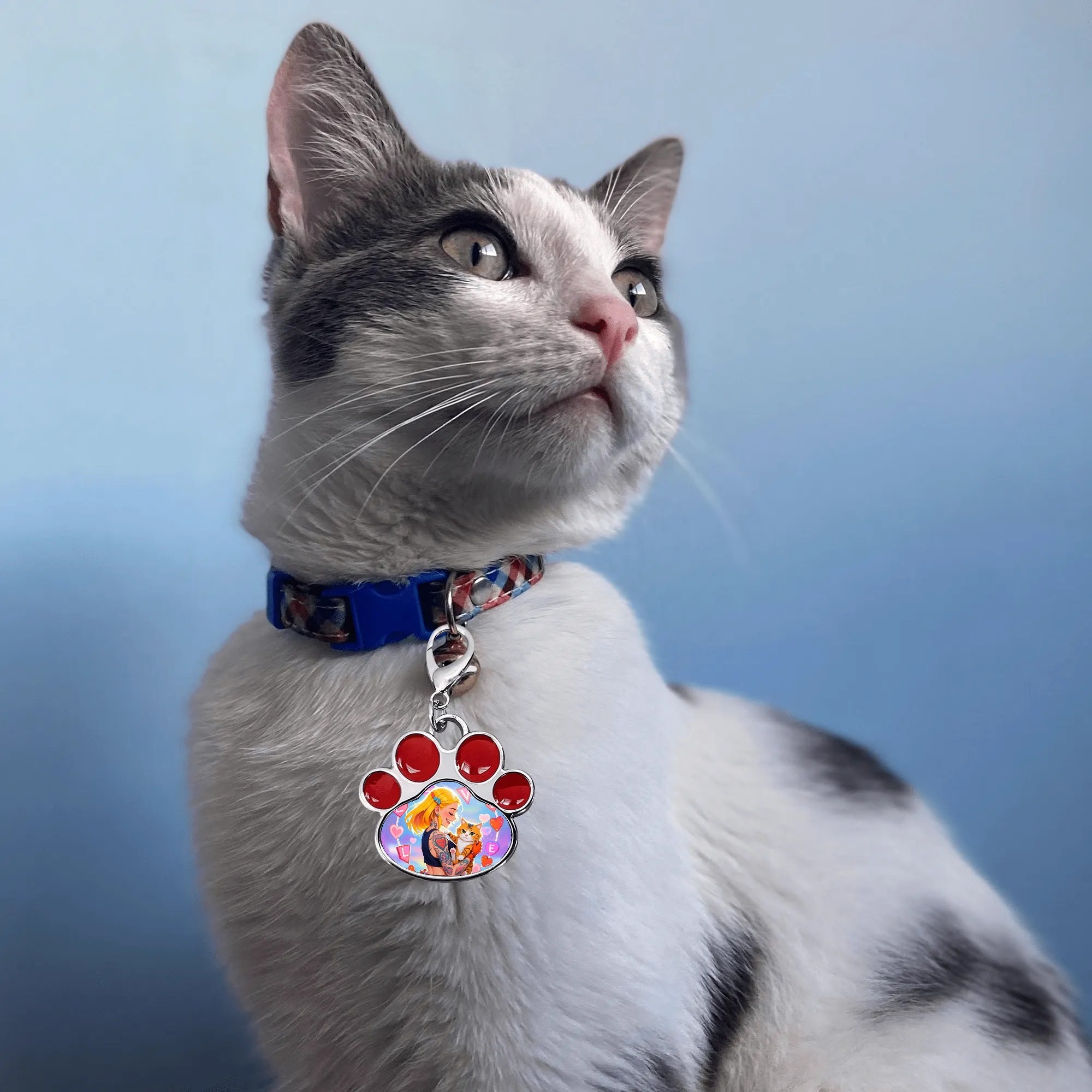 Personalized Pet Paw Pendant – Custom Photo Charm