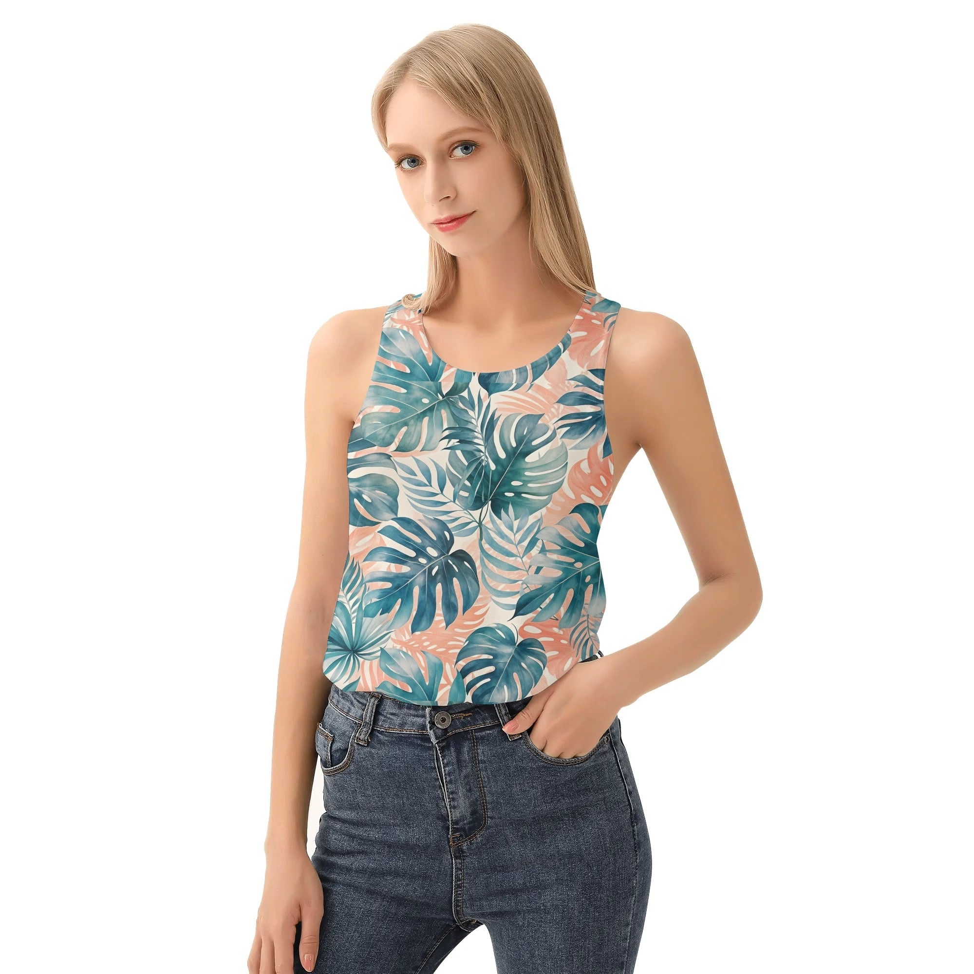 Custom Women's Retro Tank Top – Design Your Own! | Full-Print POD Clothing