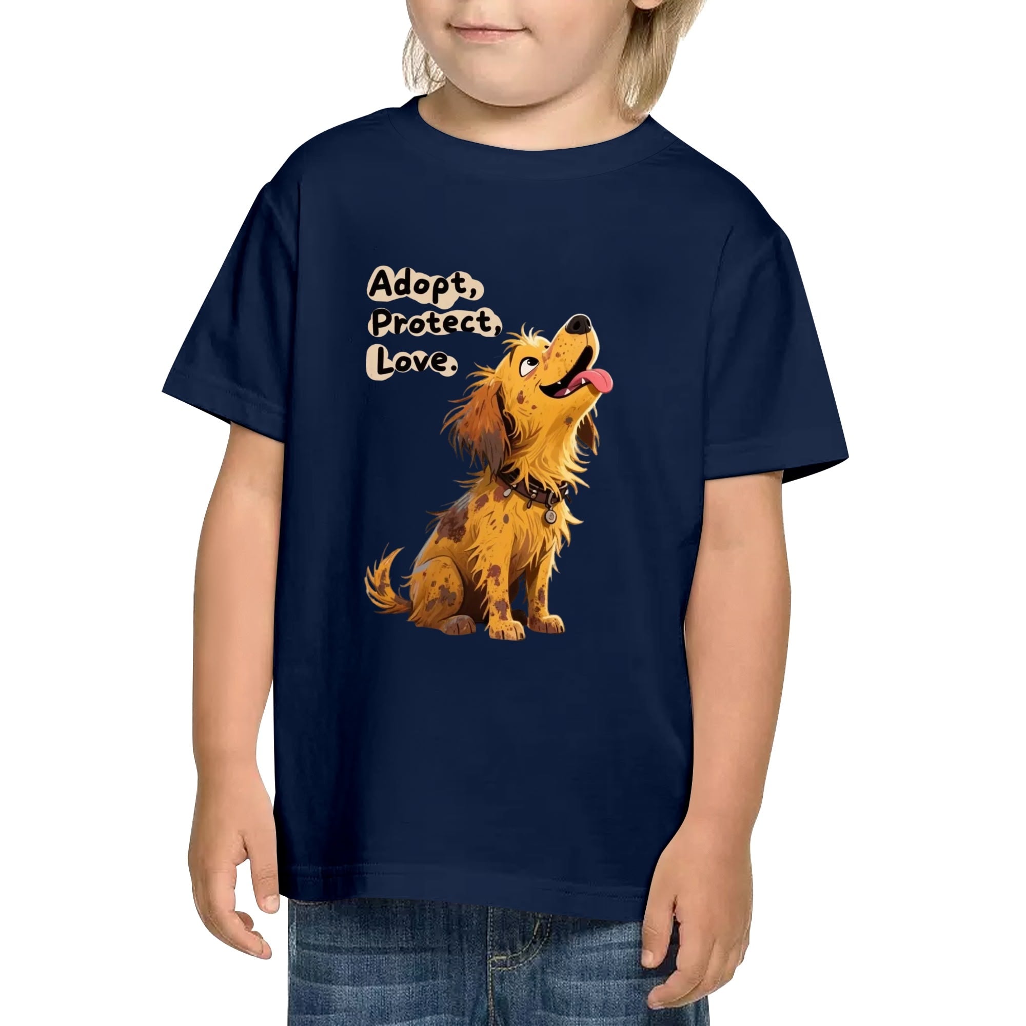 Kids Cotton Front & Back Printing T-Shirt