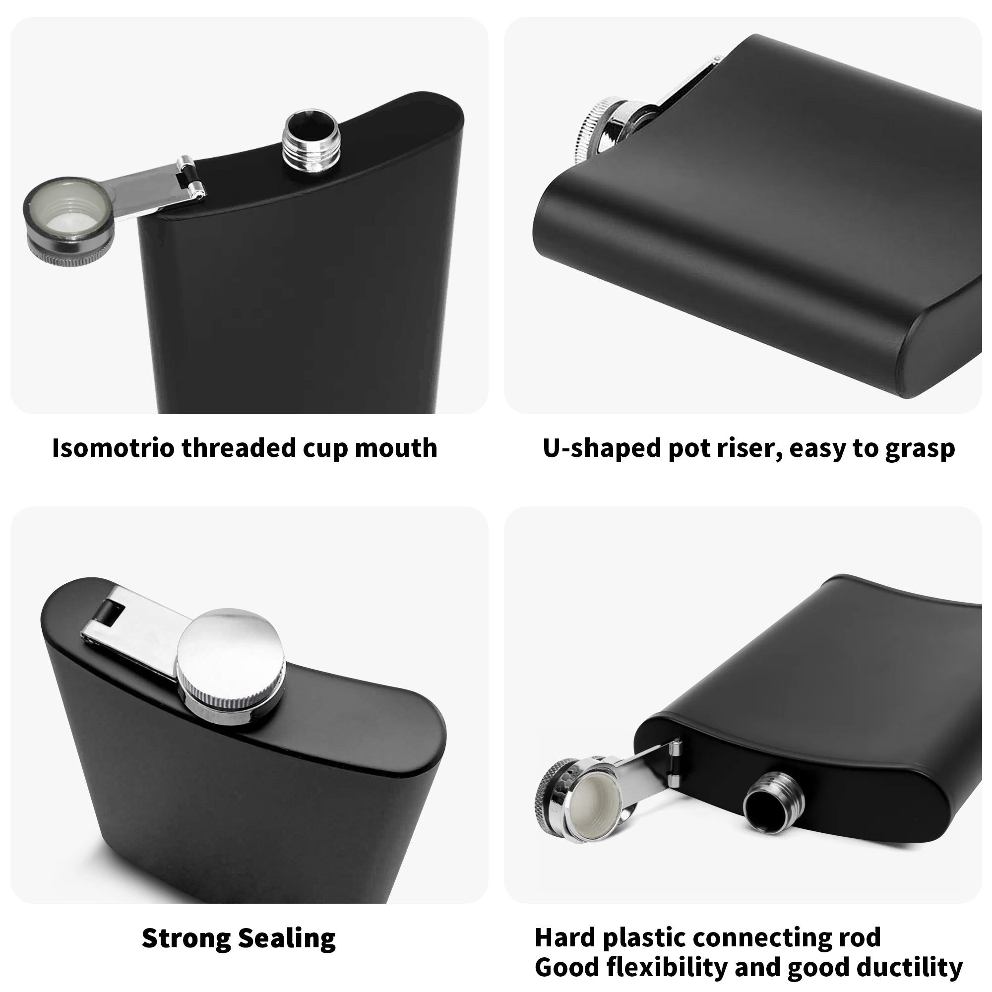 Premium 7oz Stainless Steel Hip Flask Gift Set – Personalized&Stylish